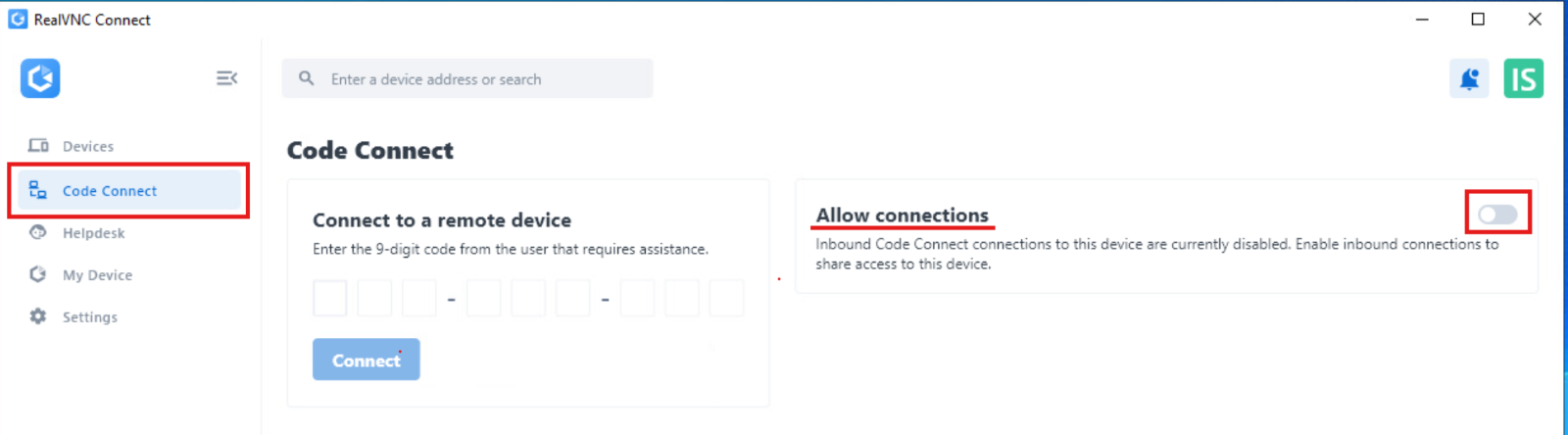 使用 Code Connect 和 RealVNC Connect v8(测试版)共享屏幕插图 使用 Code Connect 和 RealVNC Connect v8(测试版)共享屏幕插图