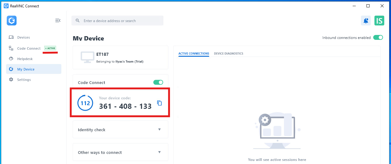使用 Code Connect 和 RealVNC Connect v8(测试版)共享屏幕插图4 使用 Code Connect 和 RealVNC Connect v8(测试版)共享屏幕插图4